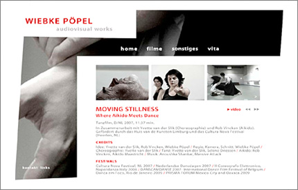 Wiebke Pöpel  - audiovisual works